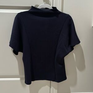 Banana Republic Navy Mock Neck